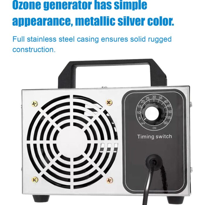 Kkmoon Ozon Jeneratörü 32G / H Ozon Makinesi O3 Hava Temizleyici - Gümüş (Yurt Dışından) - Görsel 3