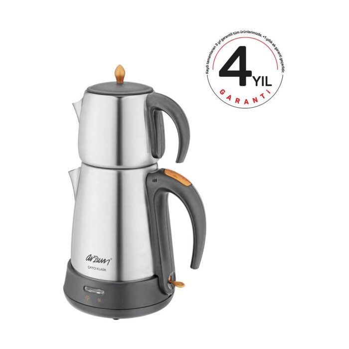 Arzum AR3004 Çaycı Klasik Çay Makinesi - İnox - 1,8 lt - Görsel 2