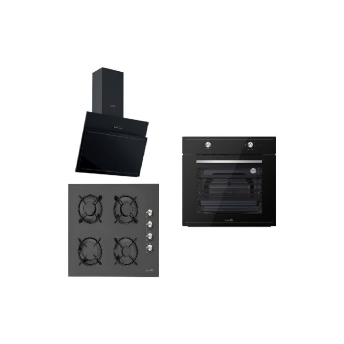 Silverline Luno Siyah Ankastre Set ( F6501B04 - LC5335B01 - 3462 ) - Görsel 1