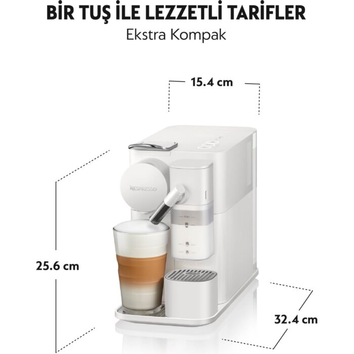Nespresso F121 Latissima One Süt Çözümlü Kahve Makinesi,Beyaz - Görsel 2