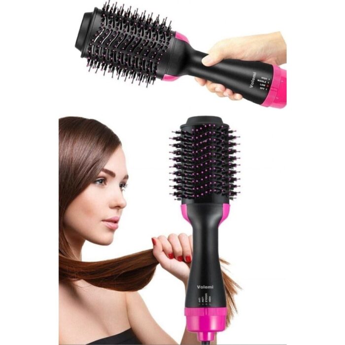 Volemi 1200 W Hava Üflemeli Saç Şekillendirici Düzleştirici Fön Tarağı Saç Kurutma - Görsel 2