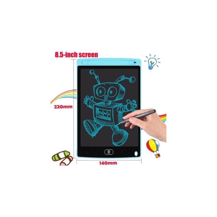 Bizimevde 8"5 Çocuk ve Yetişkinler Için LCD Yazı ve Resim Çizim Tablet ve Kalemi - Görsel 3