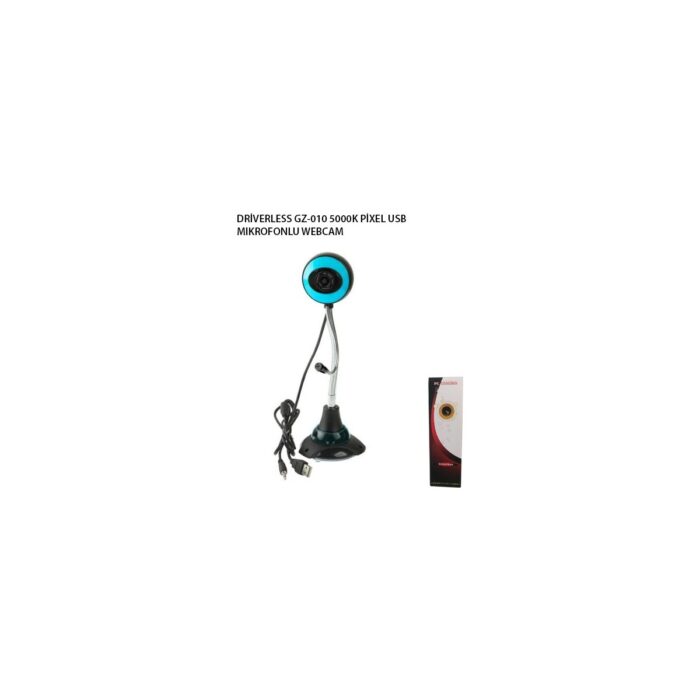 Driverless GZ-010 5000K Pixel USB Mıkrofonlu Webcam - Görsel 1