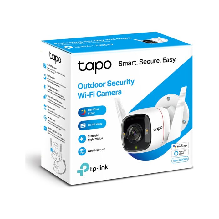110000264745358.jpg TP-Link Tapo C320WS | Dış Mekan Wi-Fi Güvenlik Kamerası | 2K 4MP QHD | Hareket Algılama | IP66 Su Geçirmez | 30m Starlight Gece Görüşü | Çift Yönlü Ses | Sesli ve Işıklı Alarm | Bulut/Yerel Depolama - Görsel 1