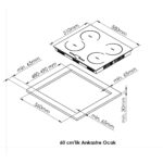 Ferre Ms261 Vitroseramik Siyah Elektrikli Ocak 60 Cm - Görsel 5