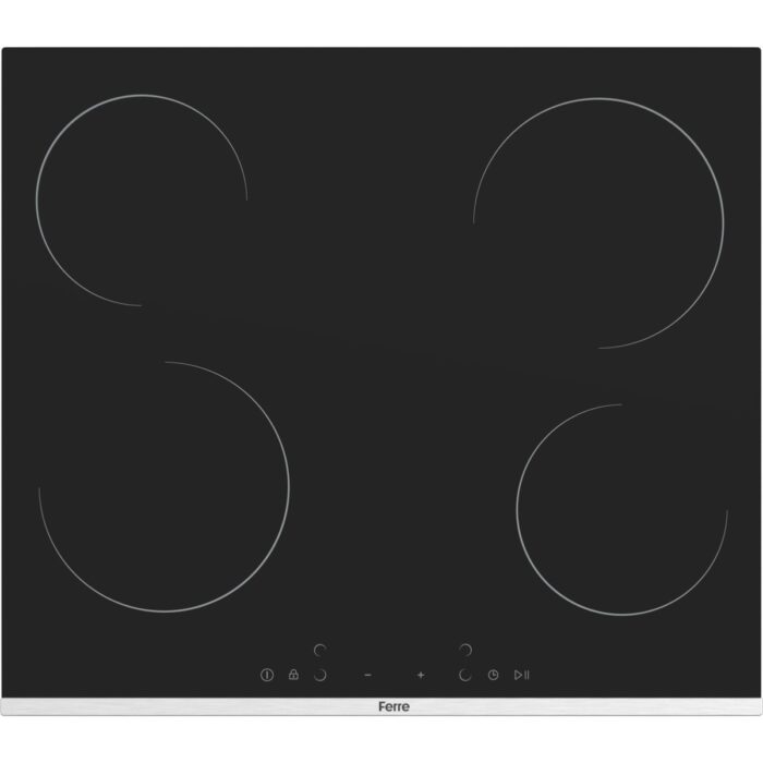 110000264955115.jpg Ferre Ms261 Vitroseramik Siyah Elektrikli Ocak 60 Cm - Görsel 1