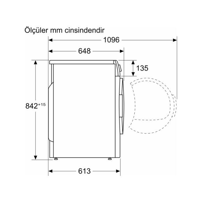 Bosch WQG241A0TR 9 kg Isı Pompalı Kurutma Makinesi - Görsel 5