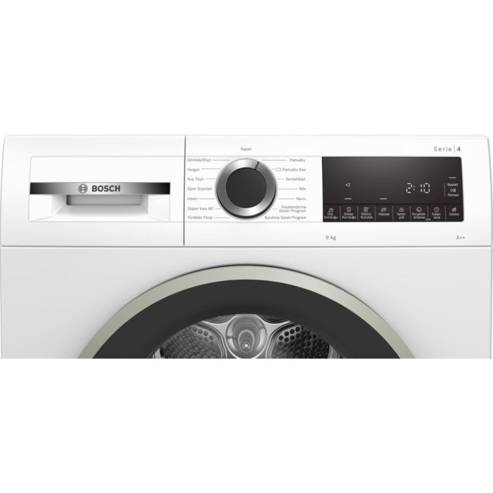 Bosch WQG24100TR A++ 9 kg Isı Pompalı Kurutma Makinesi - Görsel 3