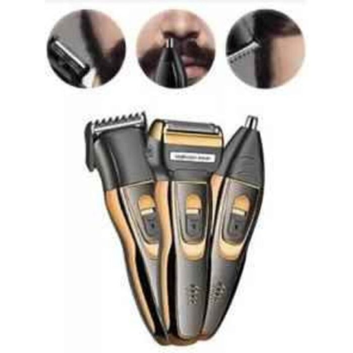 Jasper Jpr-2020 3 Başlıklı Saç Sakal Epilasyon öncesi Tıraş Makinası Profesyonellerin Tercihi - Görsel 3