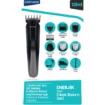 Goldmaster Enerjik Kablolu Kablosuz Hızlı Şarj Paslanmaz Çelik Standlı 12 In 1 Erkek Bakım Seti  GM-9112