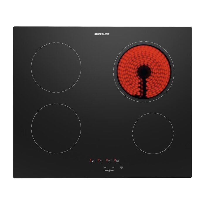 Silverline 3481 Flam - VC8210B01 - BO65E1B01 Siyah Cam Ankastre Set - Görsel 3