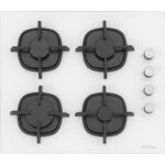 Silverline  Beyaz Cam Ankastre Set 3490 Oslo Beyaz Davlumbaz - CS5343W01 Ocak - BO65E1W01 Fırın - Görsel 3