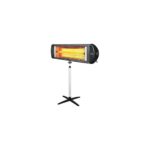 Kumtel 2500W Ecoplus Ayaklı Infrared Siyah Ufo Soba Ayak Hediyeli ( Ayak Dahil)