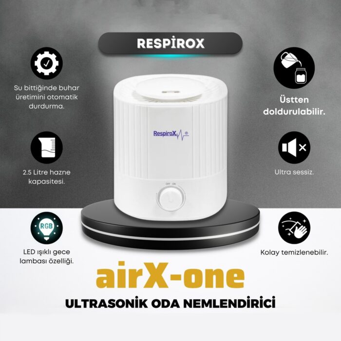 Respirox Airx-One Ultrasonik Soğuk Buhar Makinesi Oda Nemlendirici - Görsel 2