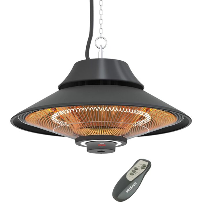 110000336983124.jpg Mirkraft Elirg R.c. LED Işıklı Elektrikli Isıtıcı, 2000 W, Uzaktan Kumandalı - Görsel 1