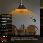 Mirkraft Elirg R.c. LED Işıklı Elektrikli Isıtıcı, 2000 W, Uzaktan Kumandalı - Görsel 4