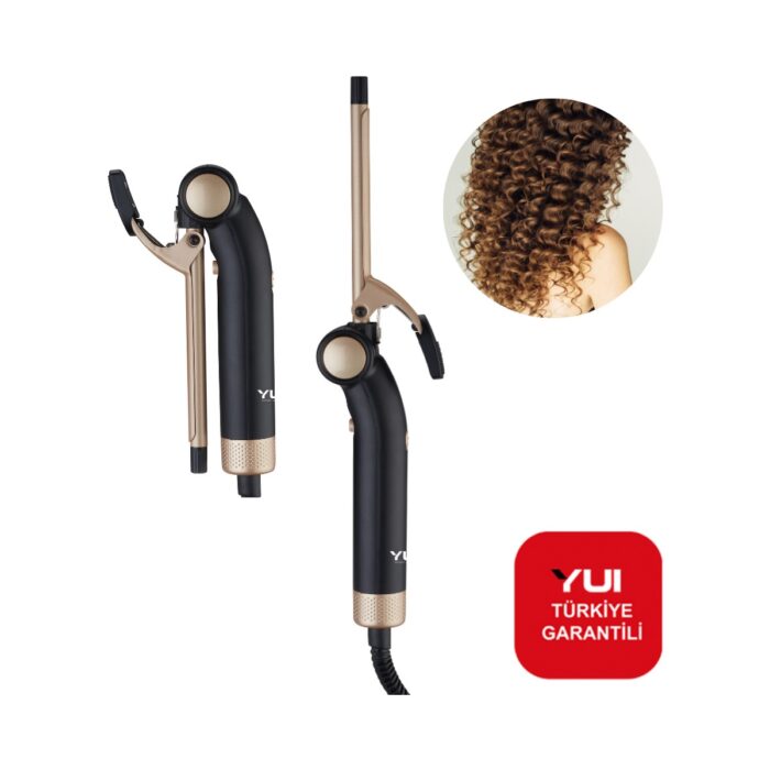 Yui KB3038 Afro Dalga 9 Mm. Kıvırcık Saç Maşası Seramik Plaka Katlanabilir Maşa (Yui Türkiye Garantili) - Görsel 1