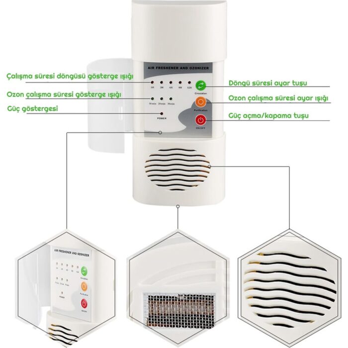 Upway Çok Fonksiyonlu Ozon Cihazı ve Hava Temizleyici Koku Giderici - Görsel 4