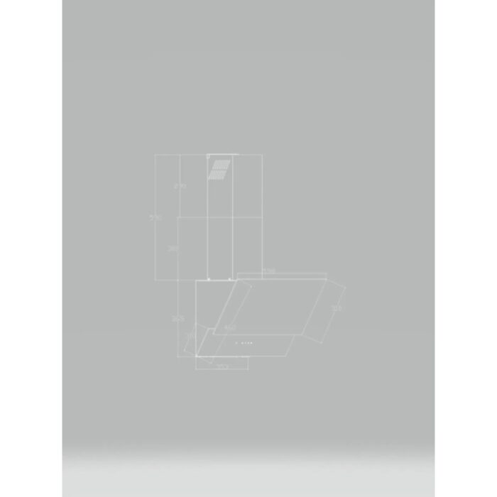 Luxell DA6-835 Gri Cam Davlumbaz Kumandalı - Görsel 2