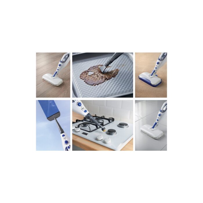 Fakir Alina Clean Mop 1300 W Buharlı Temizleyici – 10'u 1 Arada Başlık Seti, Sert Zemin ve Halılar için Çok Amaçlı Kullanım - Görsel 4