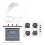 Luxell 88 Litre Süper Kristal Beyaz Ankastre Set New Series