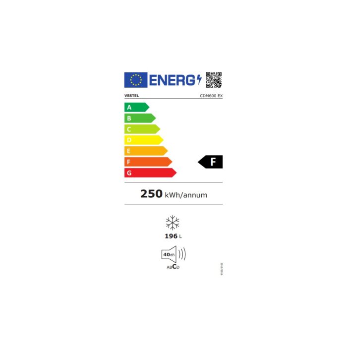 Vestel CDM600 Ex Dikey Derin Dondurucu - Görsel 5