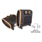 Raks Pf 20 Smart Kahverengi 2000 Watt Elektrikli Fanlı Isıtıcı - Görsel 2