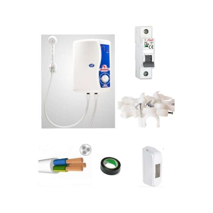 110000388277026.jpg Artemis Elektro Model Elektrikli Şohben 6 mt Kablolu Tam Takım Set - Görsel 1