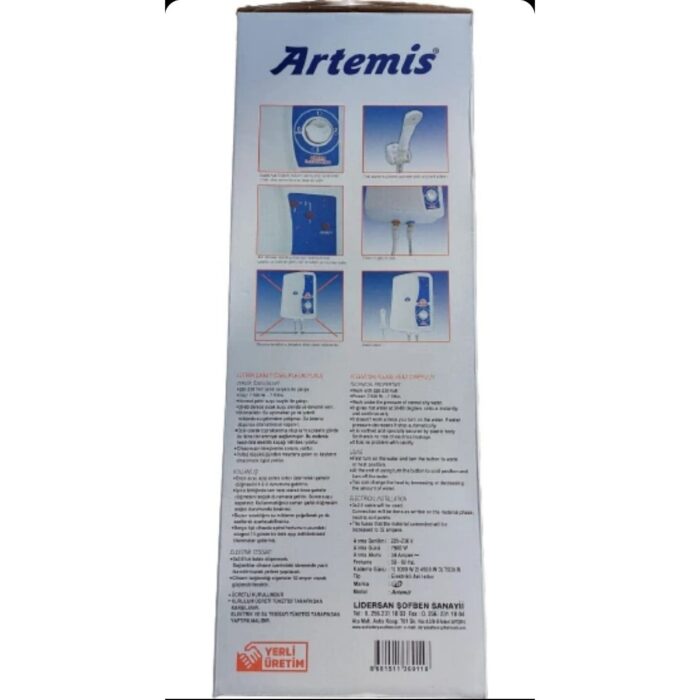 Artemis Elektro Model Elektrikli Şohben 9 mt Kablolu Tam Takım Set - Görsel 4