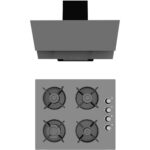 Alveus Gri 2'li Cam Ankastre Set [F17-GLS640]