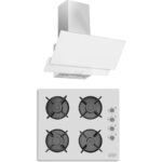 Exep 2'li Beyaz Cam Ankastre Set [F17-GLS640]