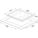 Exep 2'li Beyaz Cam Ankastre Set [F17-GLS640] - Görsel 5