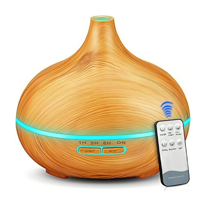 Koçak Elektronik Aroma Difüzör Gece Işığı 7 LED Nemlendirici Kumandalı Buhar Makinesi - Görsel 1