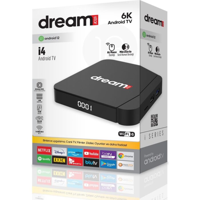 Dreamstar I4 TV Box 4gb Ram 32 GB Hafıza Android 12 - Görsel 2