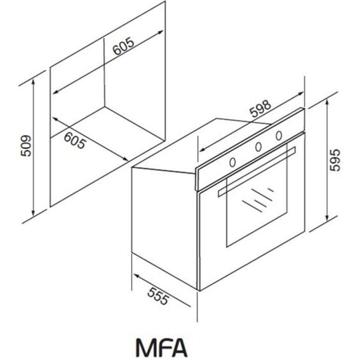 Alveus Mfa 604 Td Beyaz Ankastre Fırın - Görsel 4