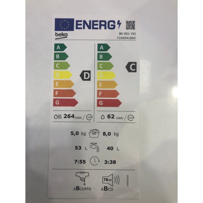 Beko Bk 851 Ykı Kurutmalı Çamaşır Makinası - Görsel 4