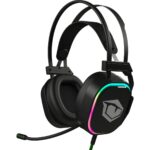 Pusat Lite 7.1 Surround Ses RGB Hafif Oyuncu Kulaklığı - Siyah