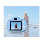 Teknomila Çocuklar İçin Mini Hd 1080P Dijital Fotoğraf Makinesi - Oyun Yüklü Açık Mavi - Görsel 3