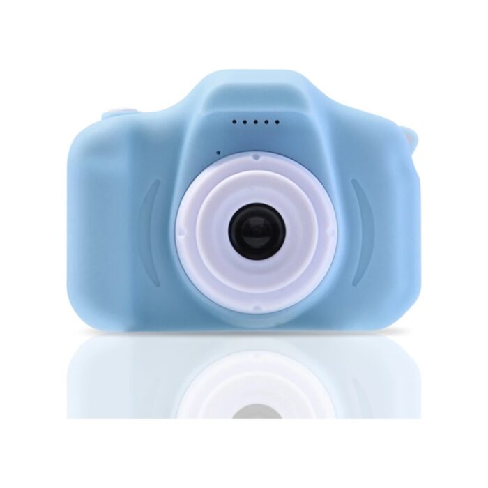 Teknomila Çocuklar İçin Mini Hd 1080P Dijital Fotoğraf Makinesi - Oyun Yüklü Açık Mavi - Görsel 4