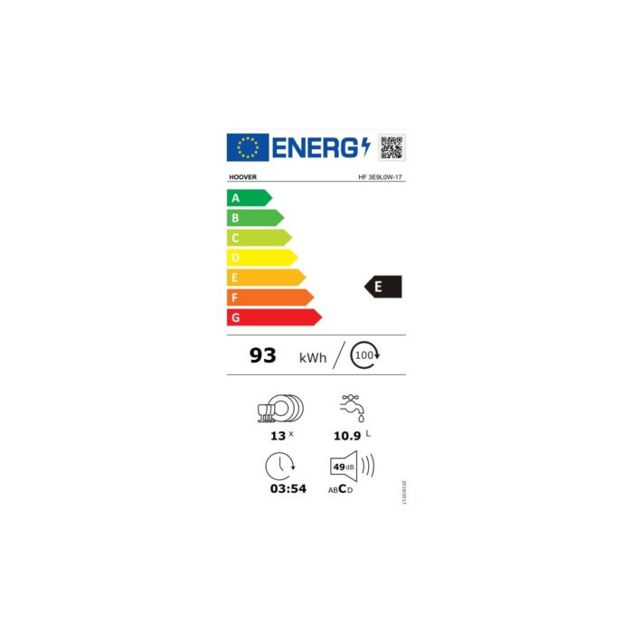 Hoover HF 3E9L0W-17 5 Programlı Wi-Fi  Bağlantılı Bulaşık Makinesi - Görsel 5
