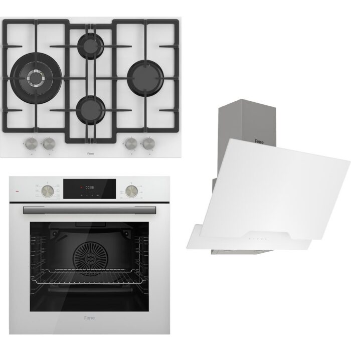 Ferre Flowart  Serisi Beyaz Set (ED076+ QMS63CB +D064 ) - Görsel 1