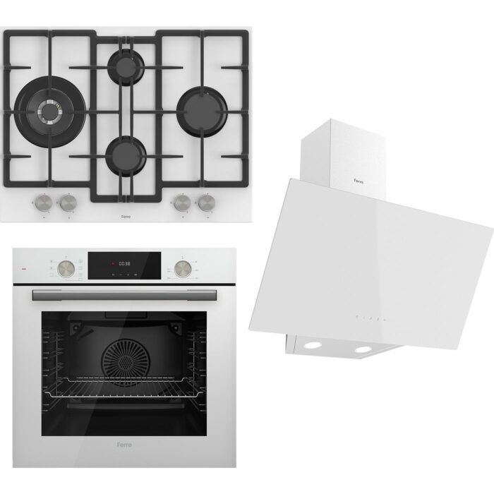 Ferre Flowart  Serisi Beyaz Set (ED076 + QMS63CB +D078 ) - Görsel 1