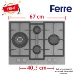 Ferre Flowart  Serisi Gri Set (ED078+ QMS63CPR +D065 ) - Görsel 3