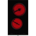 Ferre Ms231 2'li Vitroseramik Siyah Elektrikli Ankastre Ocak 30 Cm