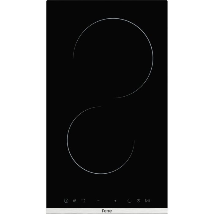 Ferre Ms231 2'li Vitroseramik Siyah Elektrikli Ankastre Ocak 30 Cm - Görsel 2