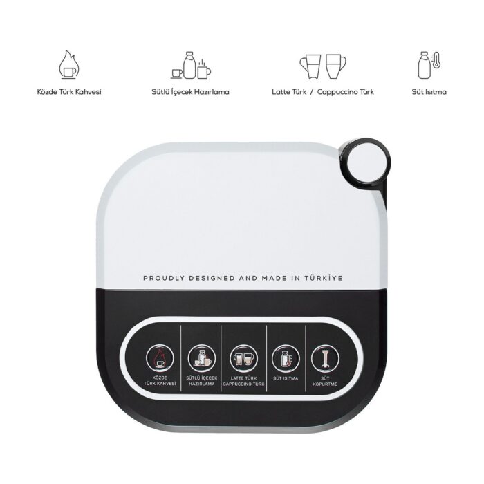 Karaca Hatır Barista Cappuccino ve Türk Kahve Makinesi Pearl White - Görsel 3