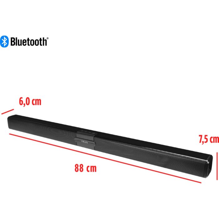 110000442274379.jpg Mikado MD-SB101 Siyah 10WX2 12V/1.5A Bt+Usb+Aux+Tf Kartlı Ev Sinema Soundbar Speaker - Görsel 1