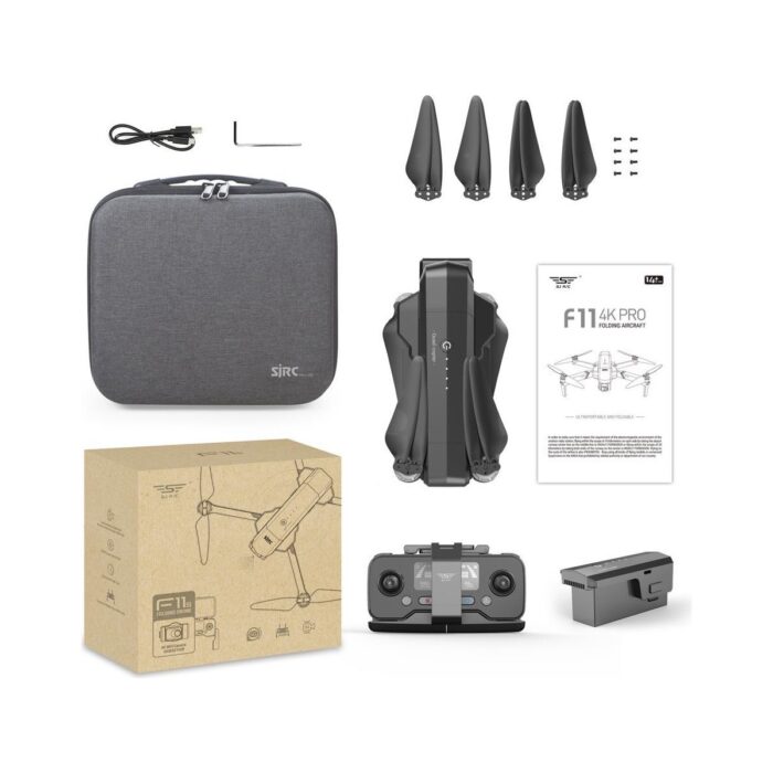 Sjrc F11 Pro 4K Kameralı Drone Seti - 1.5 Km Menzil - 26 Dakika Uçuş Süresi + Çanta + Eıs Stabilizasyon - Görsel 2