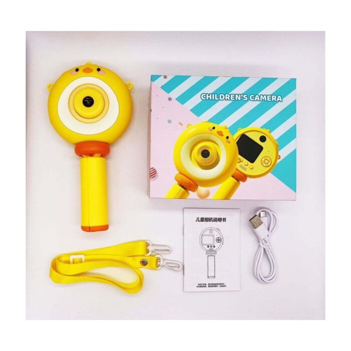 Torima S8 Taşınabilir 1080P Dijital Video Kayıt Fotoğraf Çocuk Kamerası 2.0 Inç IPS Ekran Sarı - Görsel 2