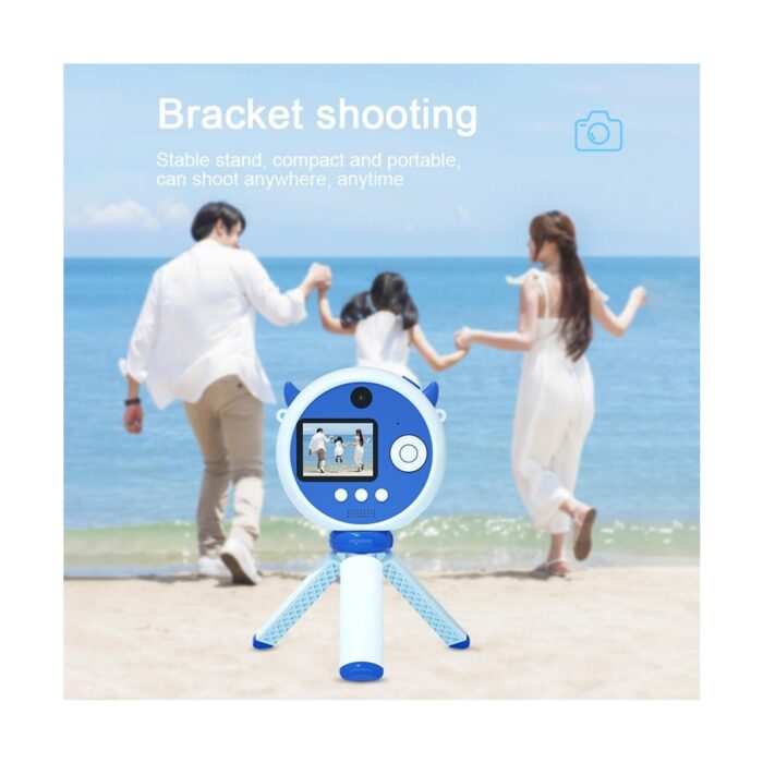 Torima S8 Taşınabilir 1080P Dijital Video Kayıt Fotoğraf Çocuk Kamerası 2.0 Inç IPS Ekran Mavi - Görsel 4